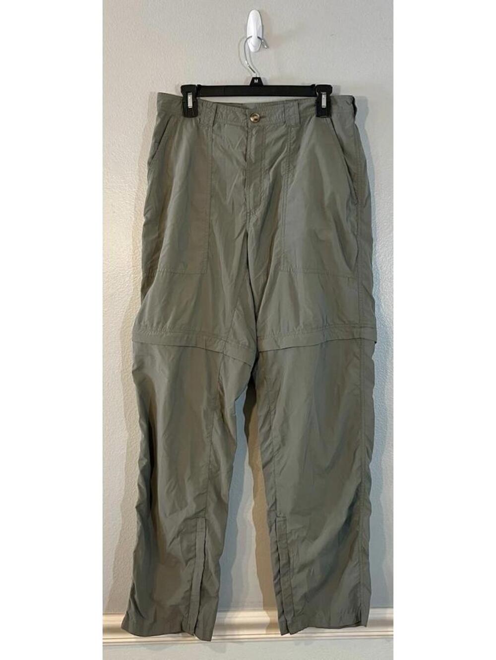 Exofficio Tan Insect Shield Convertible Zip Repellent Apparel Hiking Pants